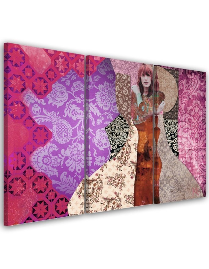 Woman on an ornamental background - Reproductions of artists | FEEBY
