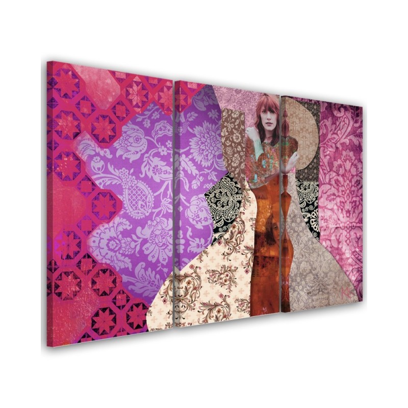 Woman on an ornamental background - Reproductions of artists | FEEBY
