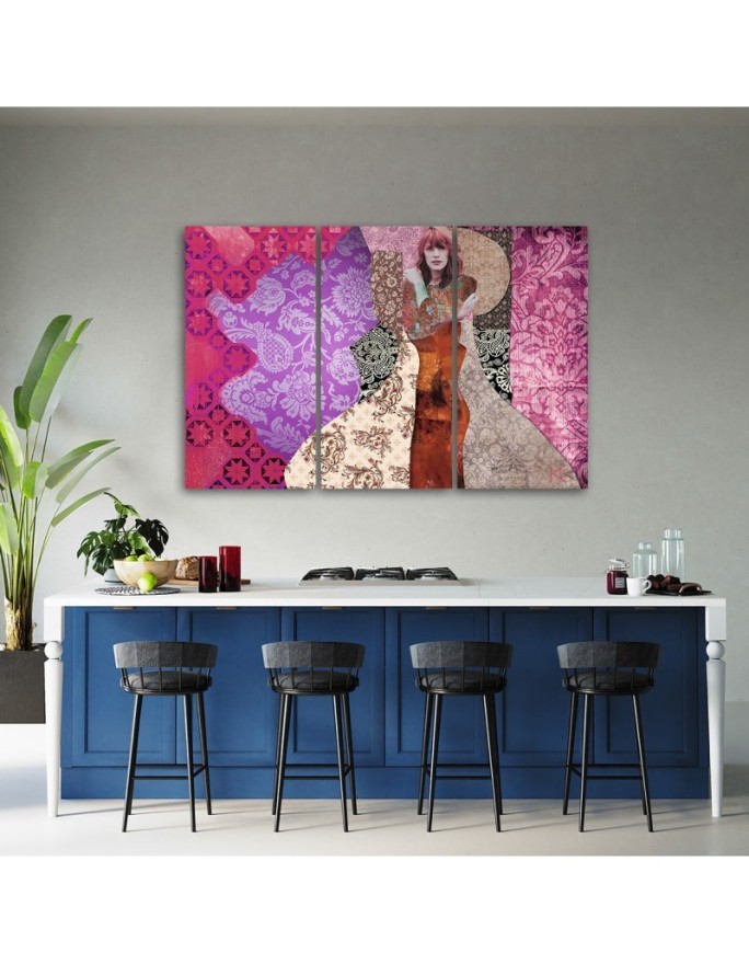 Woman on an ornamental background - Reproductions of artists | FEEBY
