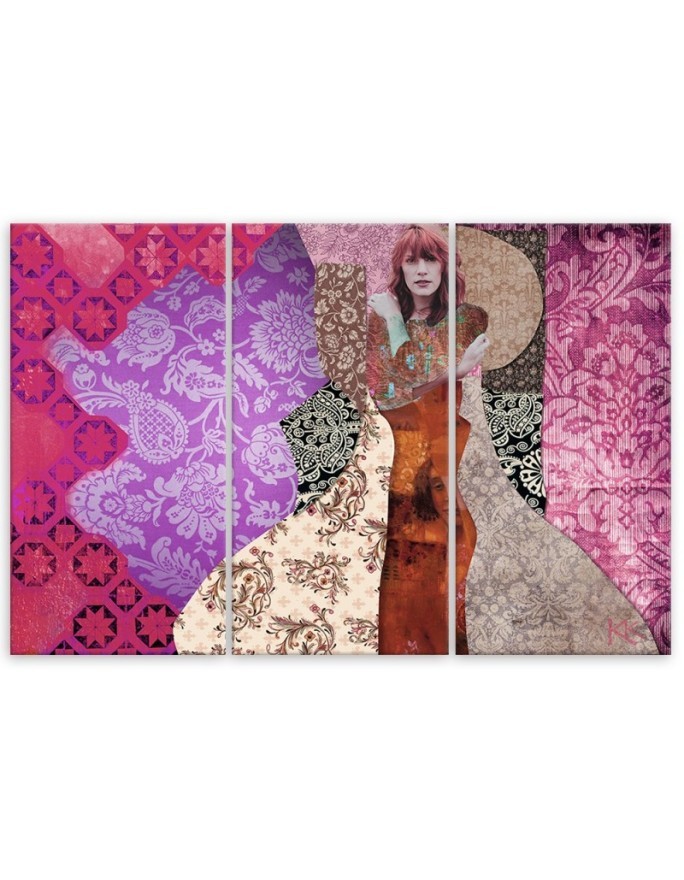 Woman on an ornamental background - Reproductions of artists | FEEBY