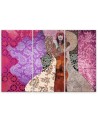 Woman on an ornamental background - Reproductions of artists | FEEBY