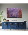 3 Piece Reproductions of paintings - Violet tree of life abstract | FEEBY
