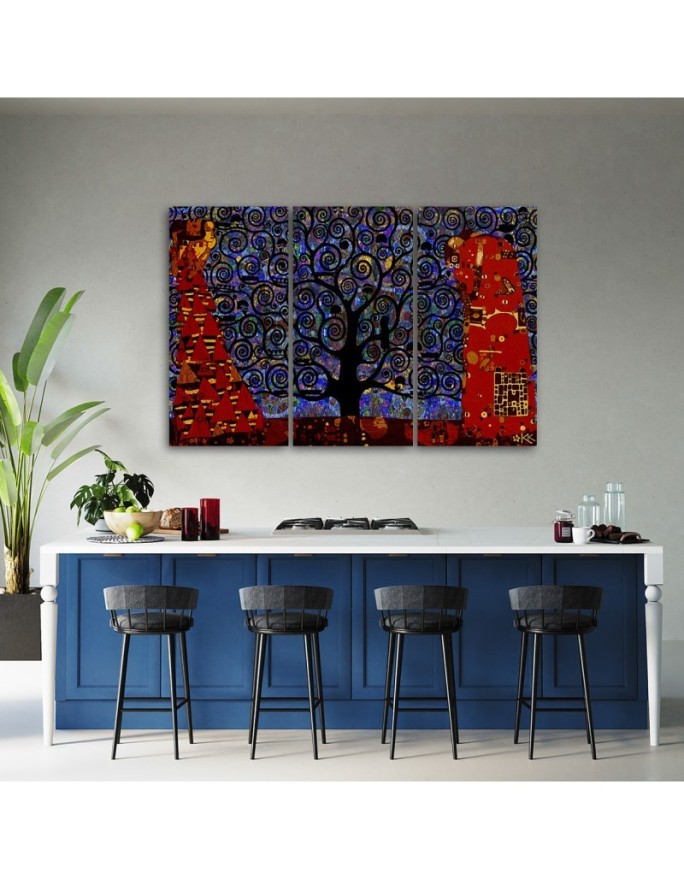 Reproductions of paintings - Blue tree of life abstract | FEEBY