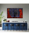 Reproductions of paintings - Blue tree of life abstract | FEEBY