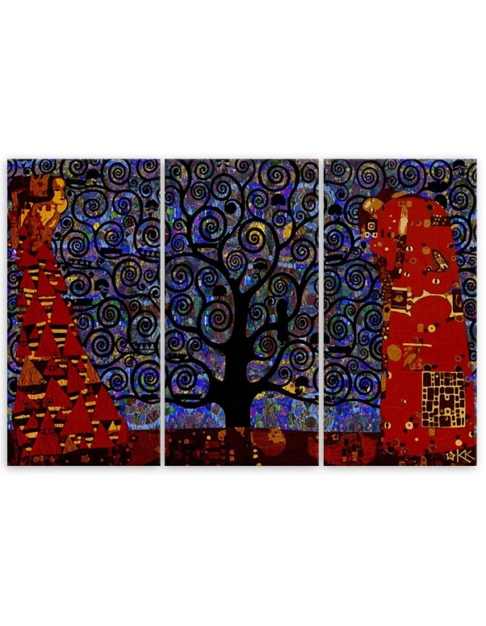 Reproductions of paintings - Blue tree of life abstract | FEEBY