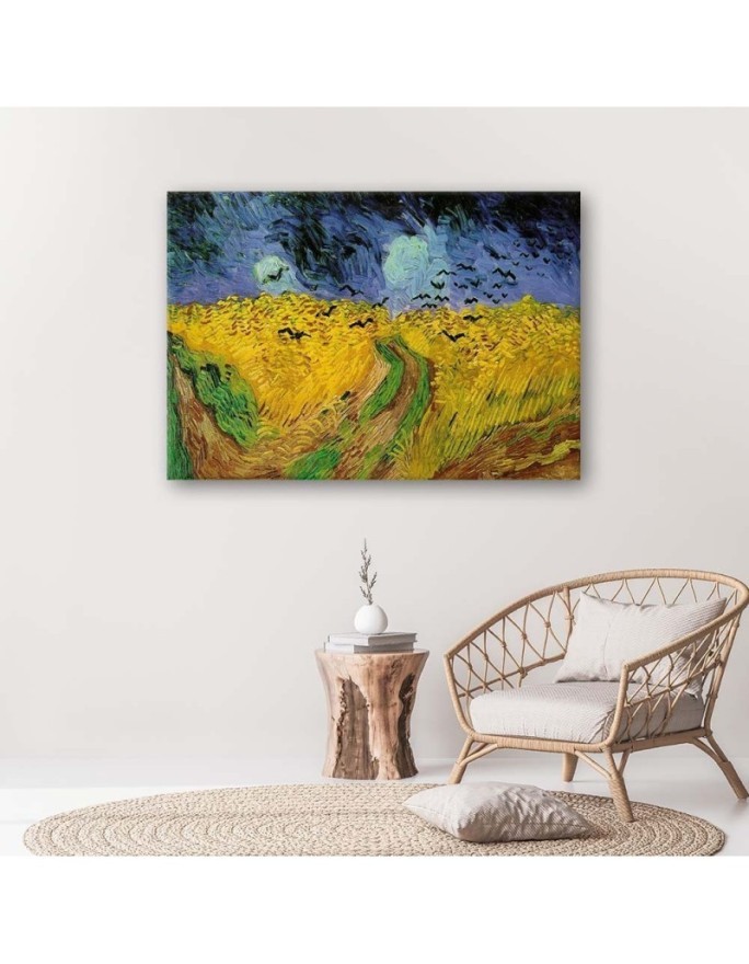 Reproductions of Canvas paintings - Field of wheat with ravens V. van Gogh | FEEBY