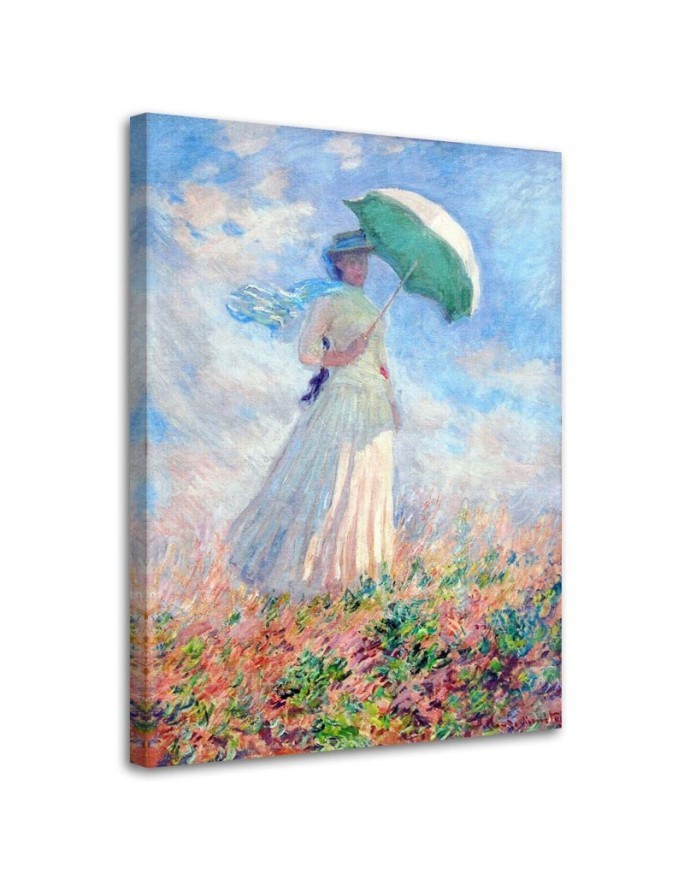 Woman with an umbrella to the right C. Monet - Reproductions of artists | FEEBY