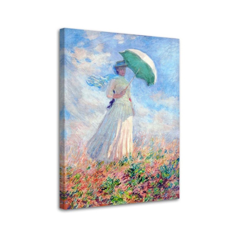 Woman with an umbrella to the right C. Monet - Reproductions of artists | FEEBY