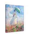 Woman with an umbrella to the right C. Monet - Reproductions of artists | FEEBY