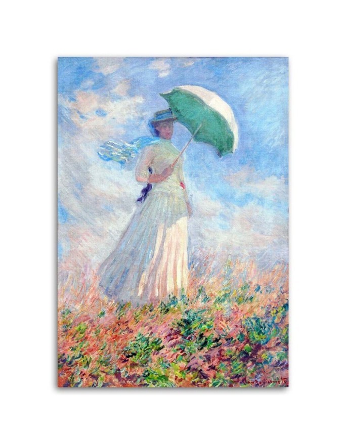 Woman with an umbrella to the right C. Monet - Reproductions of artists | FEEBY