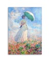 Woman with an umbrella to the right C. Monet - Reproductions of artists | FEEBY