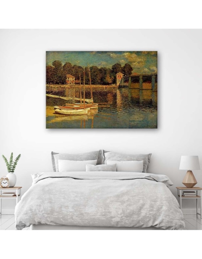 Bridge at Argenteuil C. Monet - Reproduction Canvas painting | FEEBY