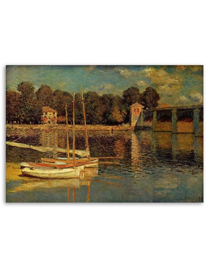 Bridge at Argenteuil C. Monet - Reproduction Canvas painting | FEEBY