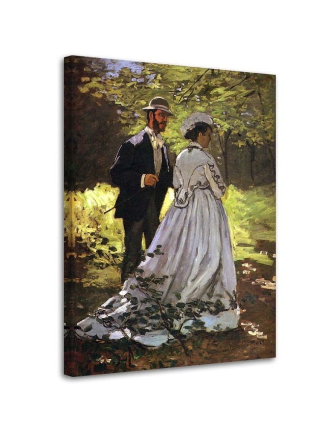 Canvas Prints Bazille and Camille C. Monet - Reproductions of artists | FEEBY