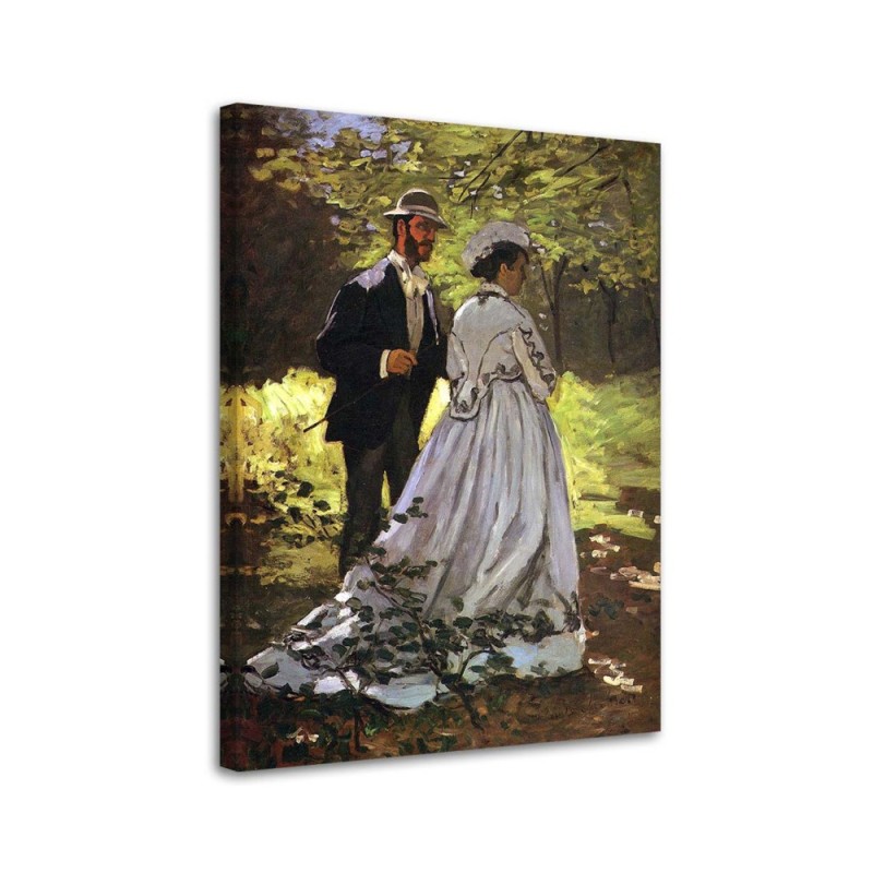 Canvas Prints Bazille and Camille C. Monet - Reproductions of artists | FEEBY