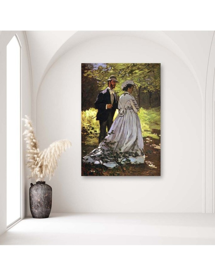 Canvas Prints Bazille and Camille C. Monet - Reproductions of artists | FEEBY