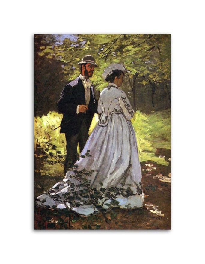 Canvas Prints Bazille and Camille C. Monet - Reproductions of artists | FEEBY