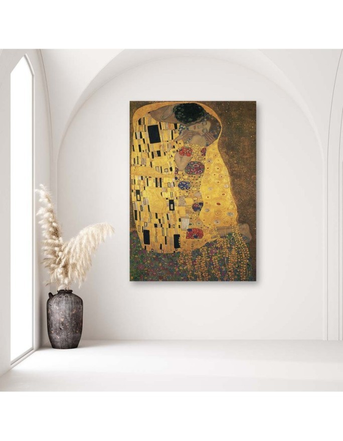 Canvas prints Artists' reproduction - The Kiss G. Klimt | FEEBY