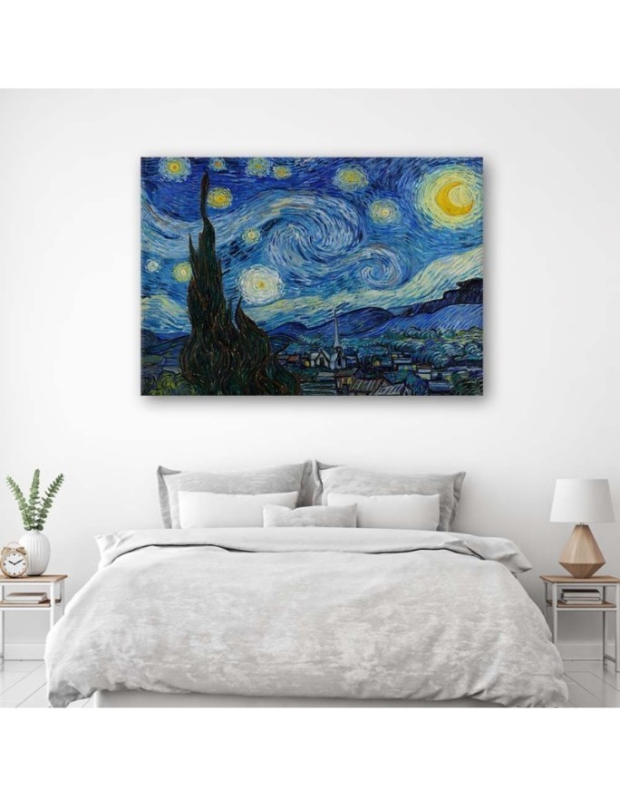 Starry night V. van Gogh - Artists' Canvas prints reproductions | FEEBY