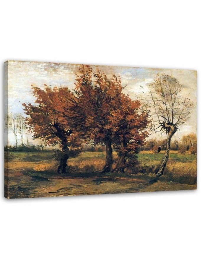 Autumn landscape with four trees V. van Gogh - Reproductions of paintings | FEEBY