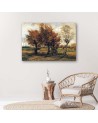 Autumn landscape with four trees V. van Gogh - Reproductions of paintings | FEEBY