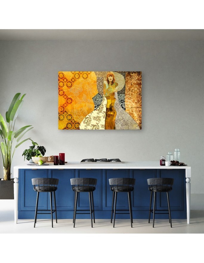 Woman an ornamental background Gustav Klimt - Reproductions of paintings | FEEBY