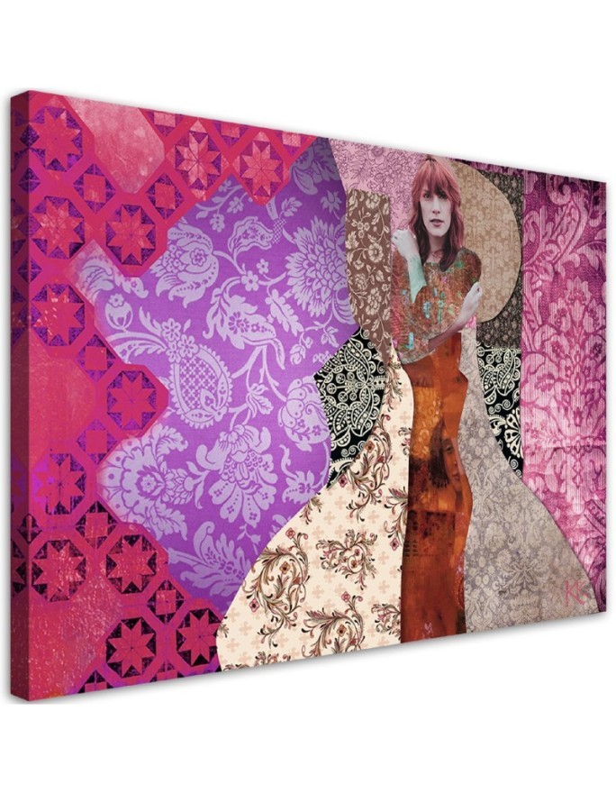 Woman an ornamental background Gustav Klimt - Reproductions of paintings | FEEBY