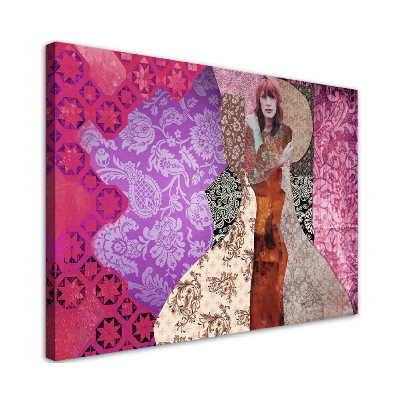 Woman an ornamental background Gustav Klimt - Reproductions of paintings | FEEBY