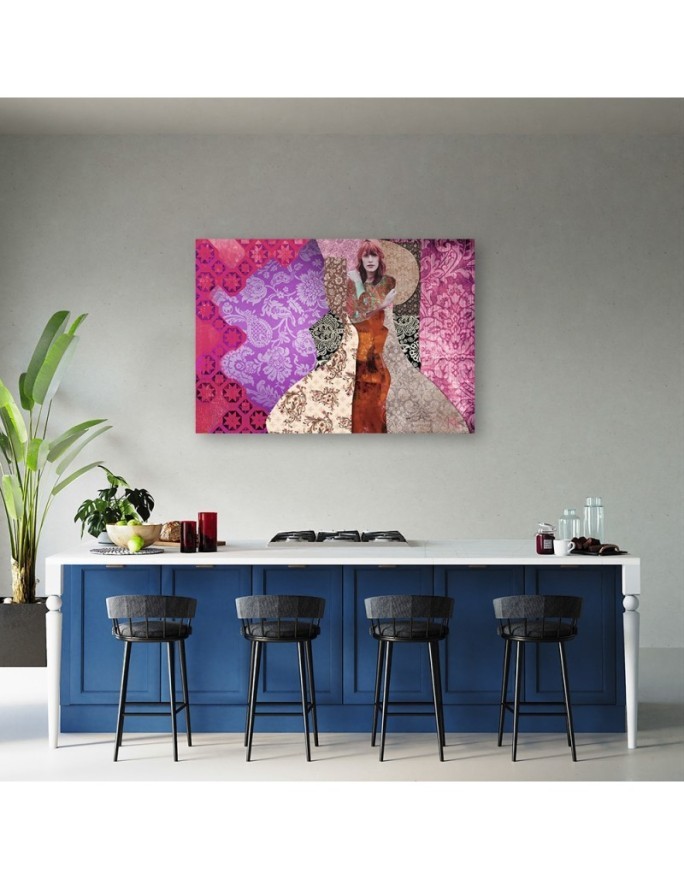 Woman an ornamental background Gustav Klimt - Reproductions of paintings | FEEBY