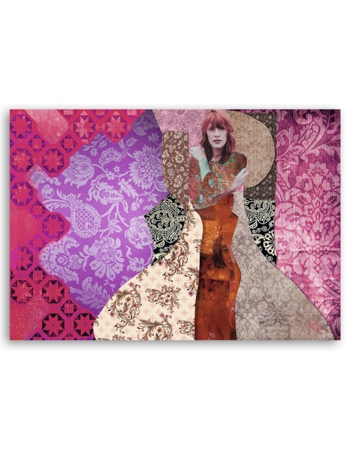 Woman an ornamental background Gustav Klimt - Reproductions of paintings | FEEBY