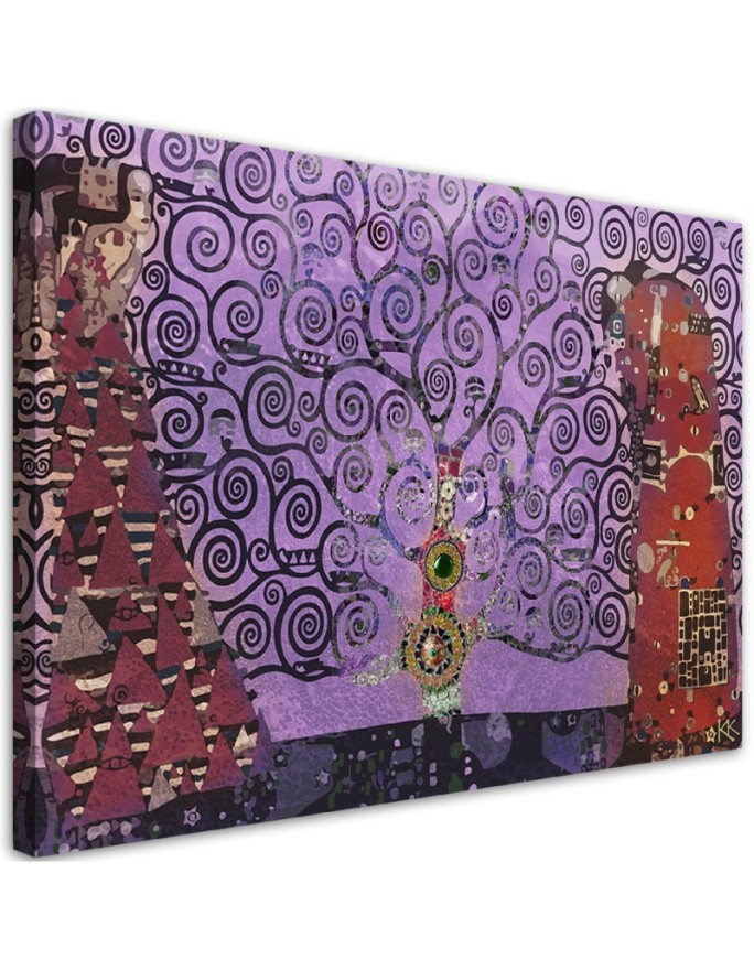 Gustav Klimt Violet tree of life abstract - Reproductions of paintings | FEEBY