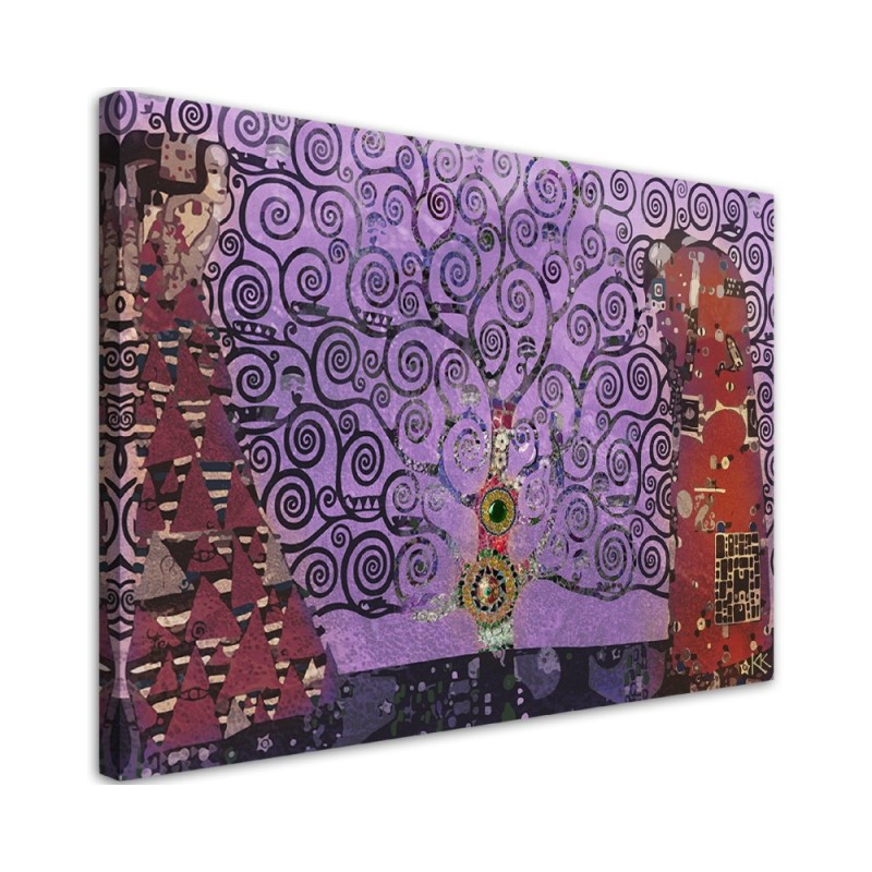 Gustav Klimt Violet tree of life abstract - Reproductions of paintings | FEEBY