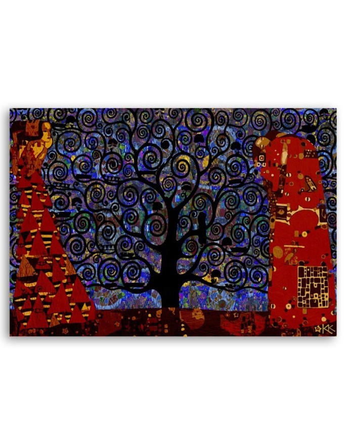Canvas prints reproductions - Gustav Klimt Tree of Life abstract | FEEBY