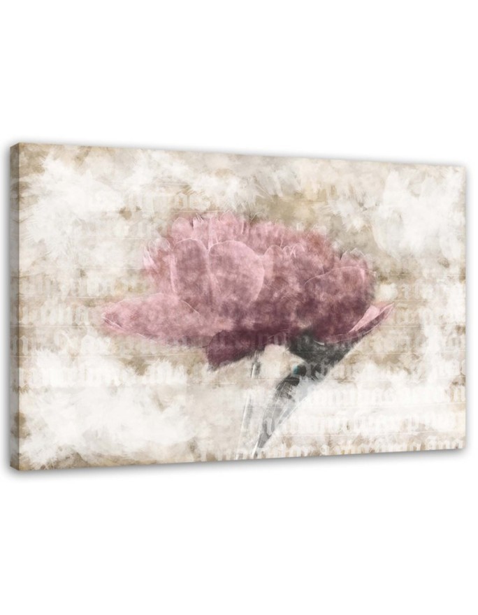 Canvas prints for living room - Abstract flowers shabby chic | FEEBY