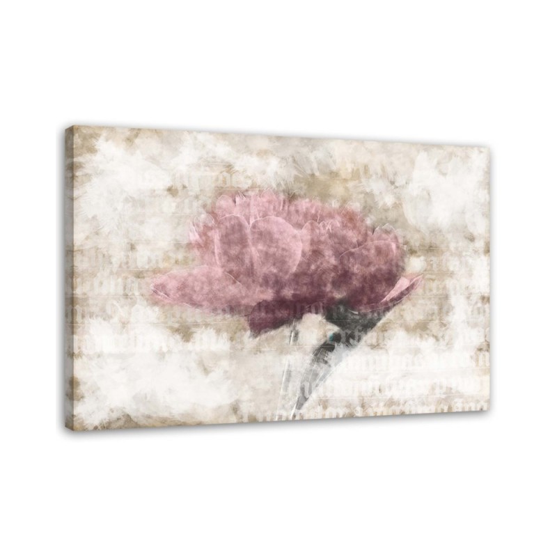 Canvas prints for living room - Abstract flowers shabby chic | FEEBY