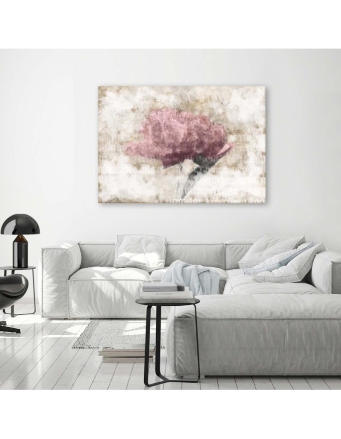 Canvas prints for living room - Abstract flowers shabby chic | FEEBY
