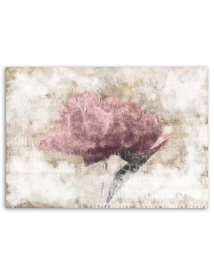 Canvas prints for living room - Abstract flowers shabby chic | FEEBY