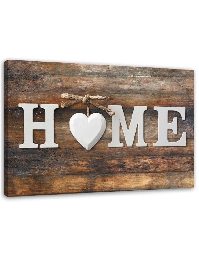 Canvas prints for living room - Home heart board lettering for room | FEEBY