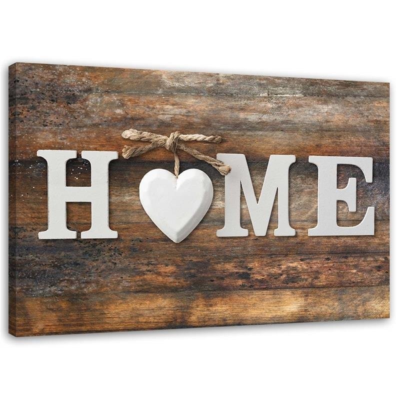 Canvas prints for living room - Home heart board lettering for room | FEEBY