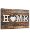Canvas prints for living room - Home heart board lettering for room | FEEBY