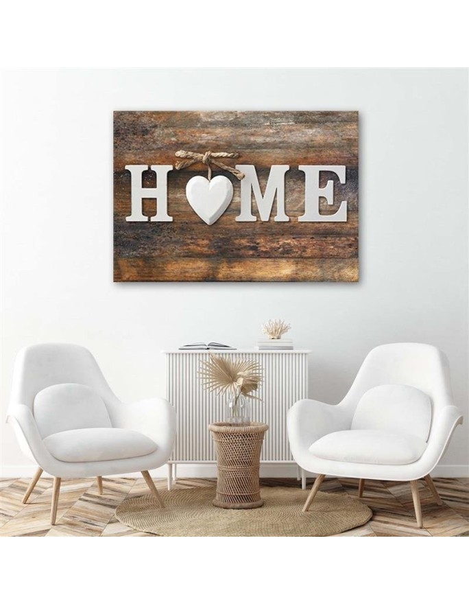 Canvas prints for living room - Home heart board lettering for room | FEEBY