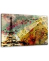 Vintage style Canvas painting - Postcard from Paris. High quality  | FEEBY