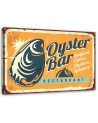 Vintage style Canvas prints - Retro oyster signboard | FEEBY