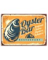 Vintage style Canvas prints - Retro oyster signboard | FEEBY