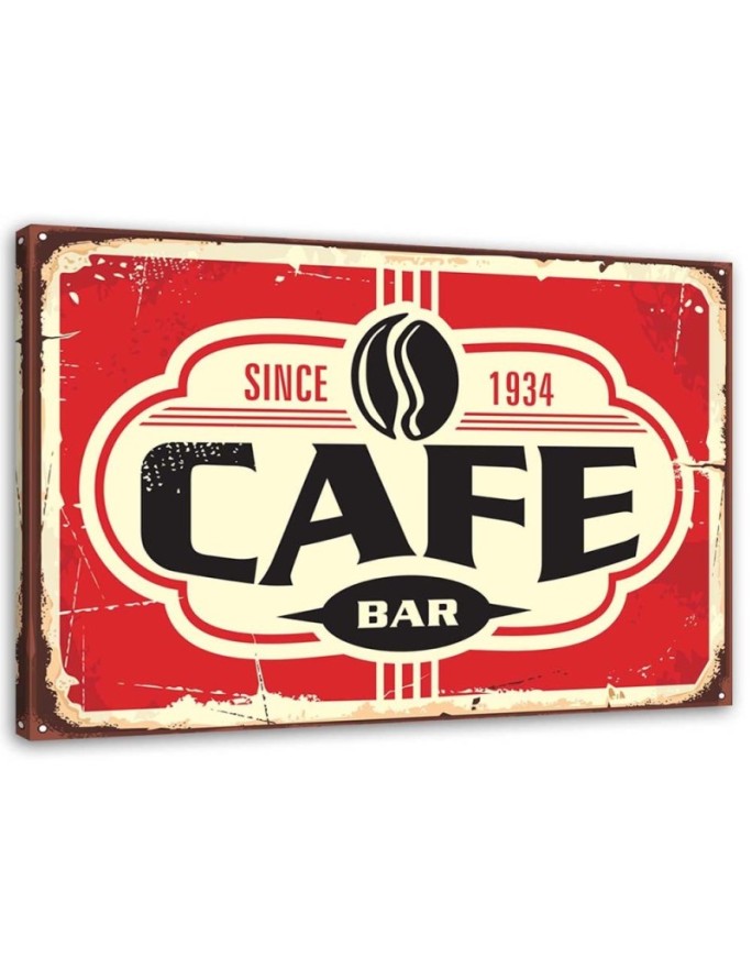 Canvas print Retro coffee bar