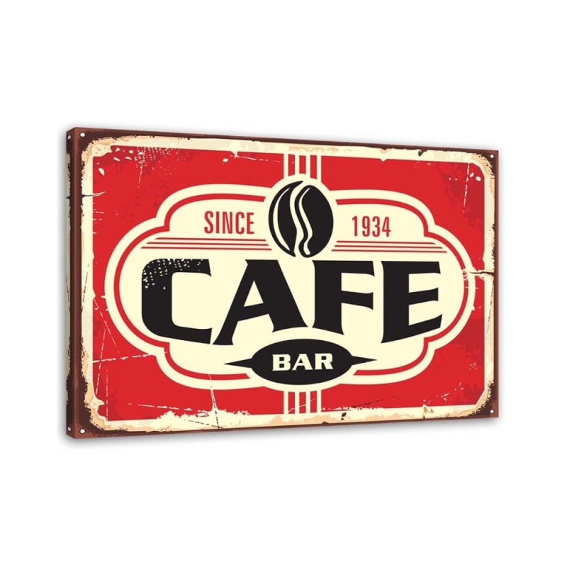 Canvas prints for cafes - Retro coffee bar | FEEBY