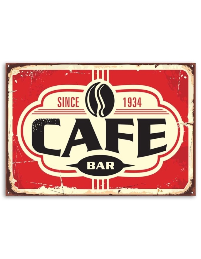 Canvas prints for cafes - Retro coffee bar | FEEBY