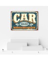 Vintage Canvas prints - Retro car wash signboard | FEEBY