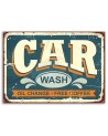 Vintage Canvas prints - Retro car wash signboard | FEEBY