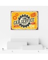 Vintage Canvas prints - Retro signboard at a mechanic's shop | FEEBY